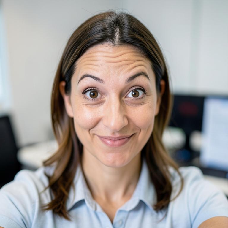 A viewer reacting with curiosity to the video
